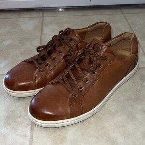 Born Mens Shoes Ashram II Tan Leather Sneakers - Size 11.5 BM0007406